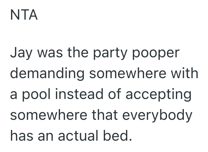 Screenshot 2025 07 07 at 4.03.43 AM His Friends Said Hed Have To Sleep On An Air Mattress For A Planned Vacation, So He Bowed Out... And Now Theyre Upset